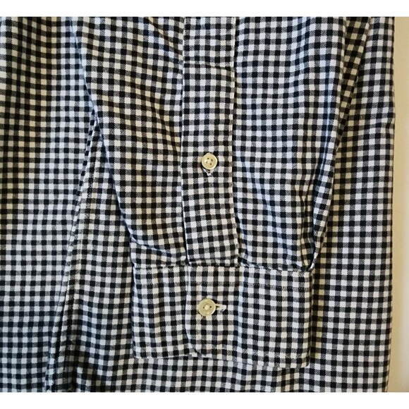 Ralph Lauren Button Shirt Mens 2XLT Black White Plaid Long Sleeve Long Arms Tall - Picture 4 of 9